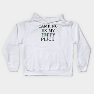 Camping Is My Happy Place Kids Hoodie